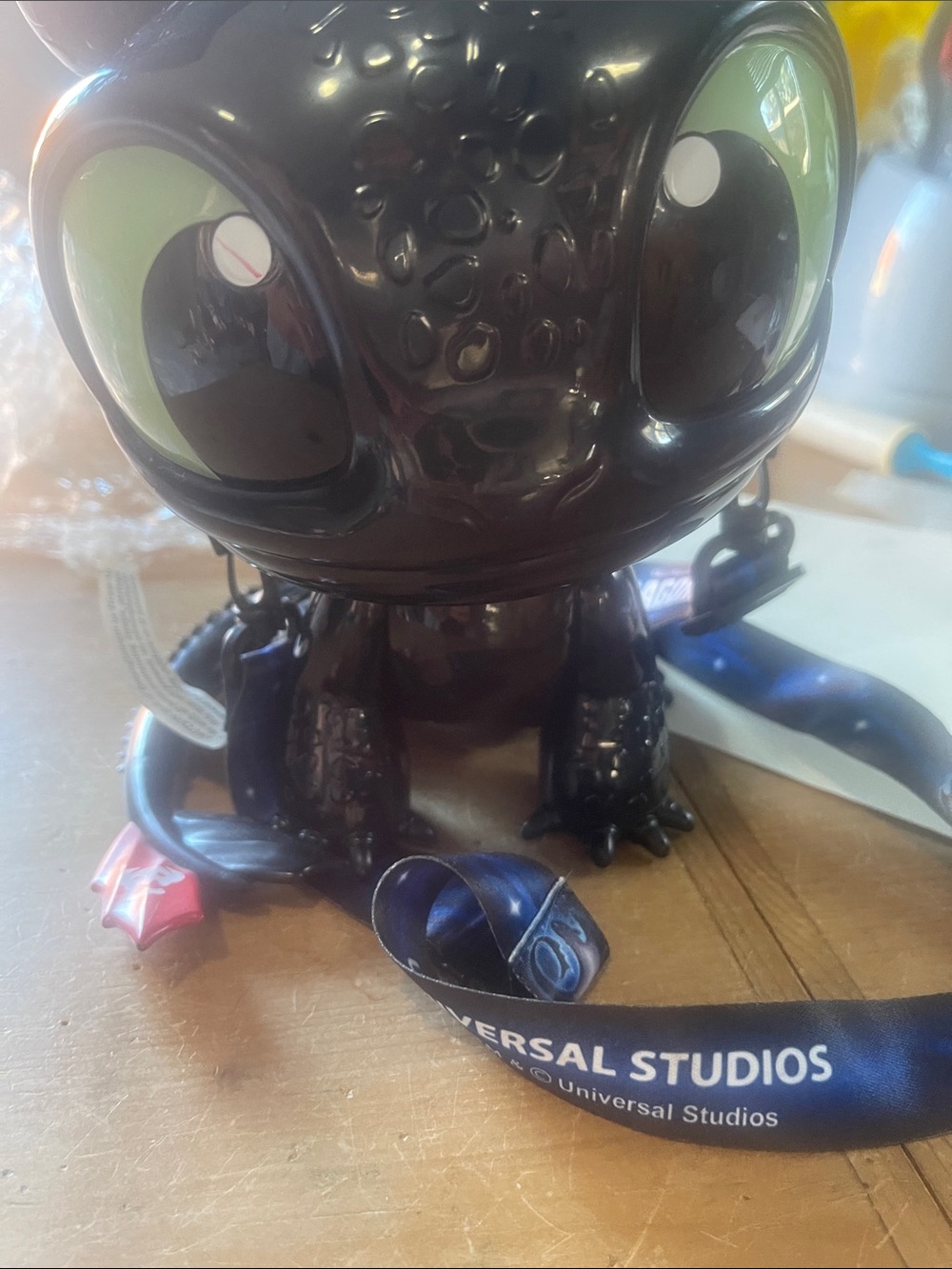 Universal Studios Toothless Night Fury Figure Lanyard